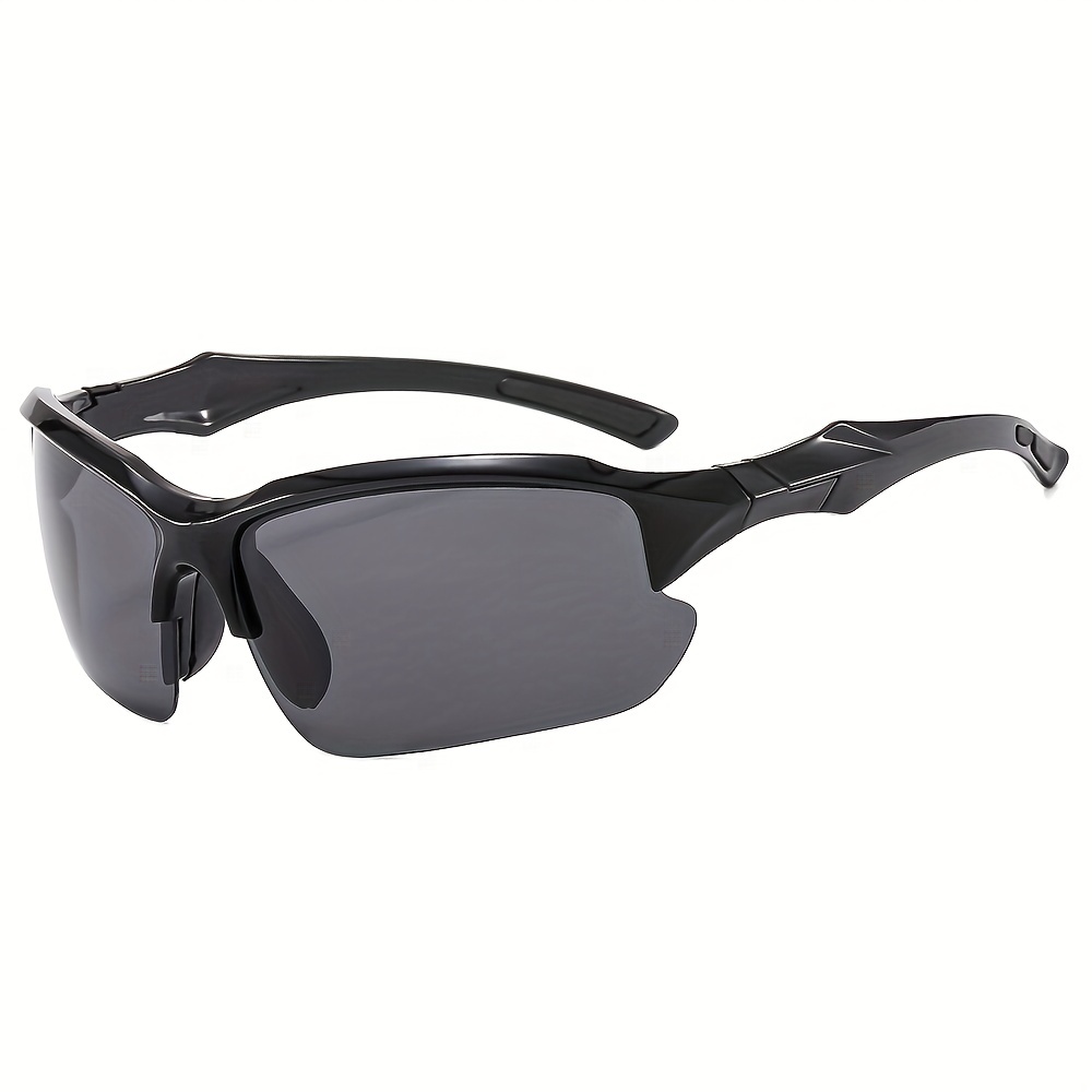 1pc Mens Square Frame Polarized Sunglasses Trendy Sports Cycling