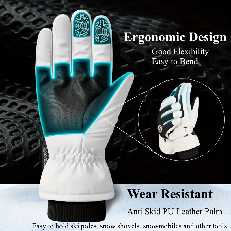 Winter Gloves Women Men Ski Gloves Thermal Warm Touch Screen  Snow Gloves with Touchscreen Fingers Winter Gloves : Sports & Outdoors