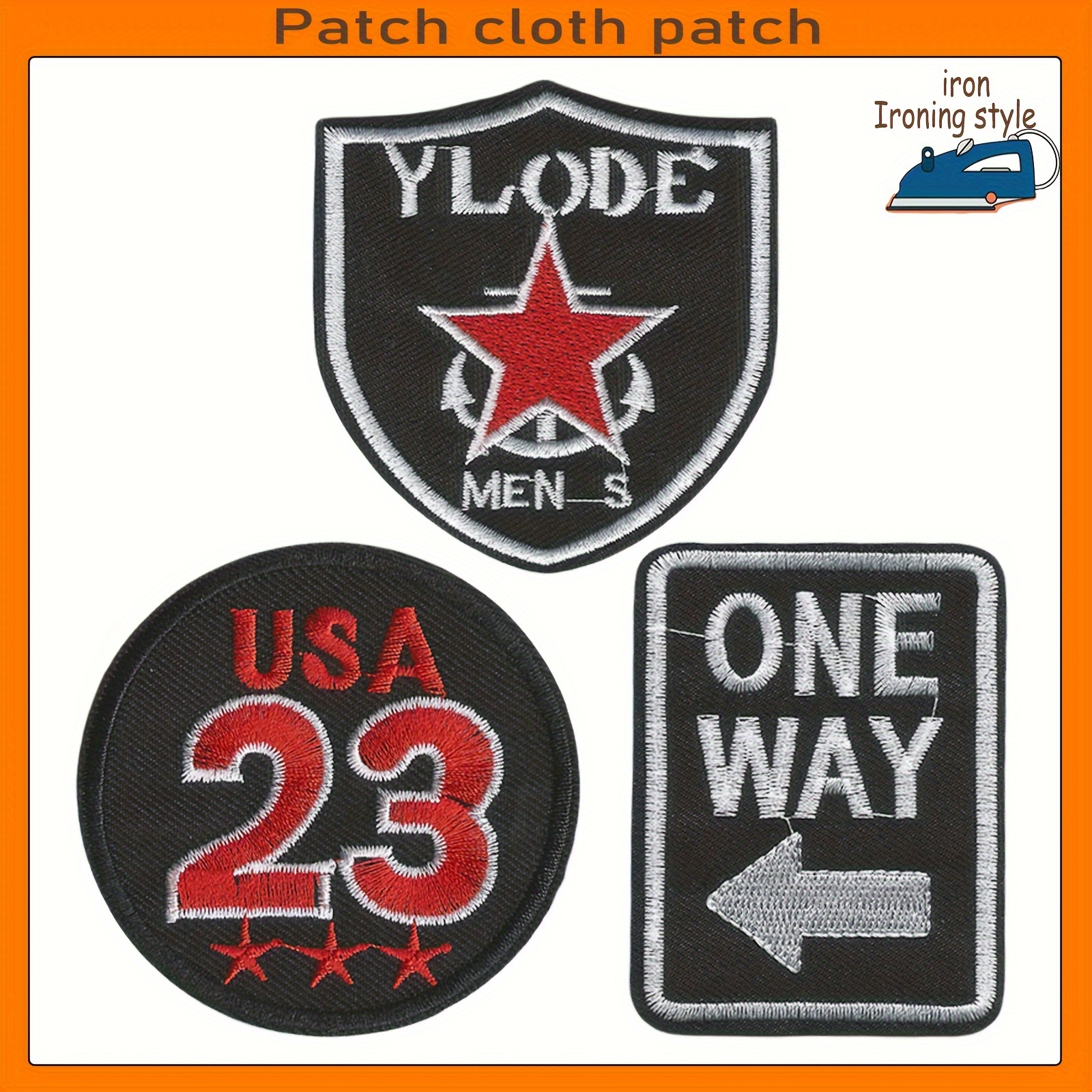 Embroidery Patch Logo Sew on Embroider Logo Label For Jacket - Temu
