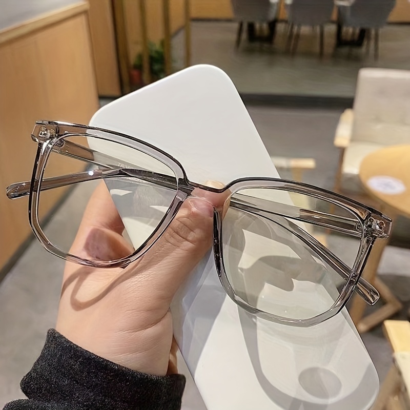 Retro Square Optical Glasses Frames Men Women Fashion Prescription Glasses  Clear Lens Eyeglasses