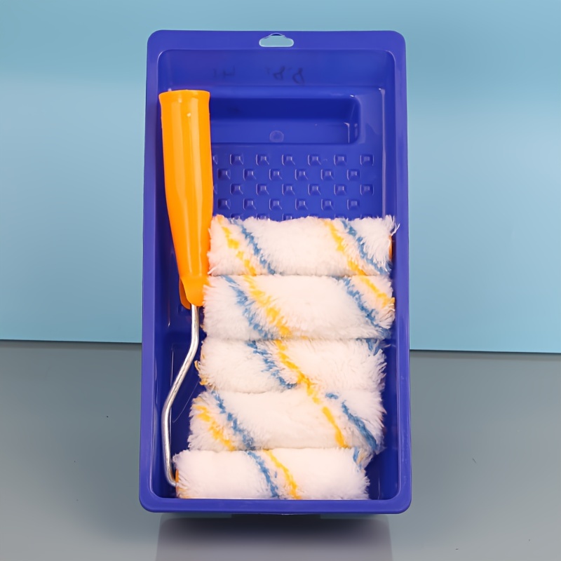 Latex Paint Roller Brush Paint Roller Tray Set Paint Roller - Temu