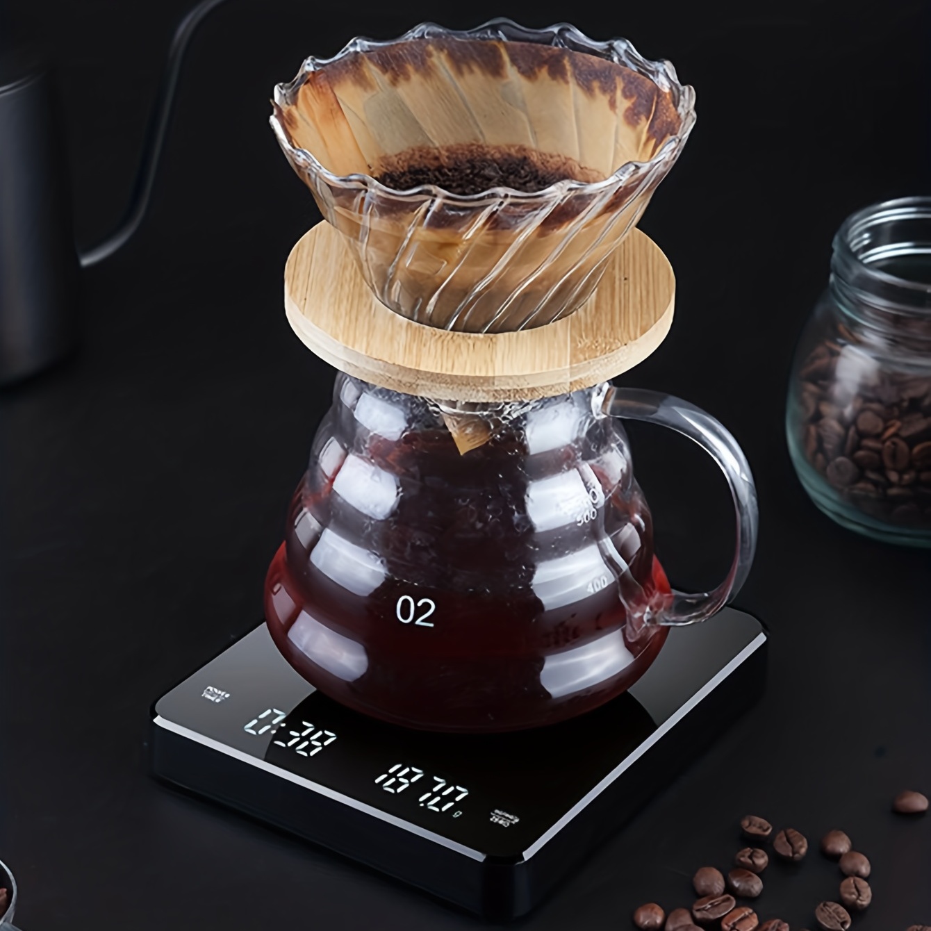 Comprar con temporizador Báscula de café digital Báscula de cocina  inteligente Pantalla LED Báscula de café Cocina
