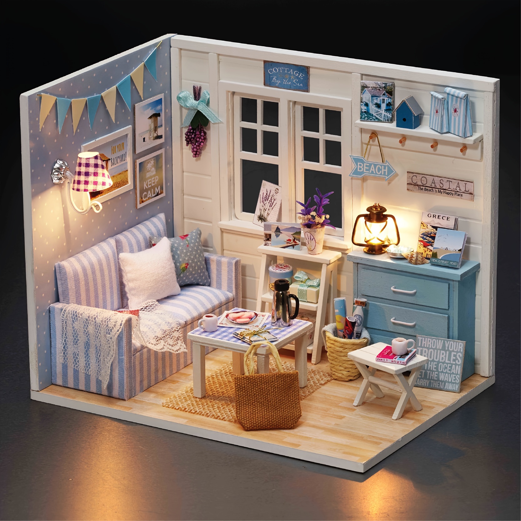 Doll Houses Diy Miniature Wooden Furniture Kit handmade Doll - Temu