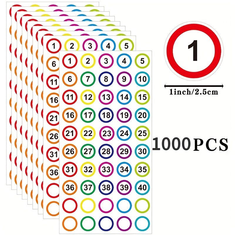 Numbers Stickers Large Waterproof Stickers [ Numbers] Number - Temu