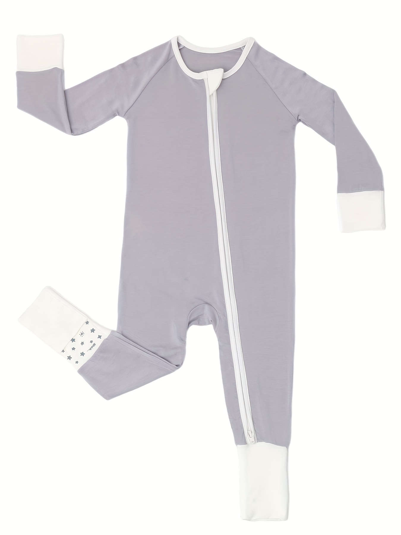 Baby Romper Bamboo Fiber Baby Boy Girl Clothes Newborn Zipper Footies  Jumpsuit Solid Long-Sleeve Baby Clothing 0-24M