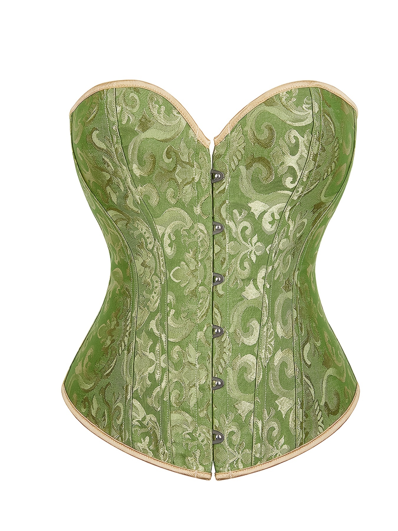 Womens Sexy Brocade Vintage Corset Overbust Bustier {region Name}