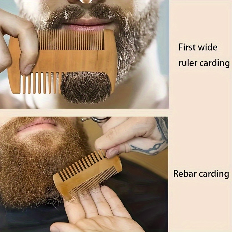 Brosse À Barbe Barbier Hommes Peigne À Cheveux Outil De Barbier Ciseaux R