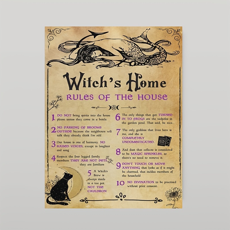 Canvas Poster Magical Herbs And Their Uses Witchy Poster - Temu