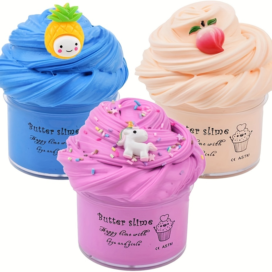 70ml Fruit Dessert Beurre Slime Kit Pour Fille Slime Party Favor