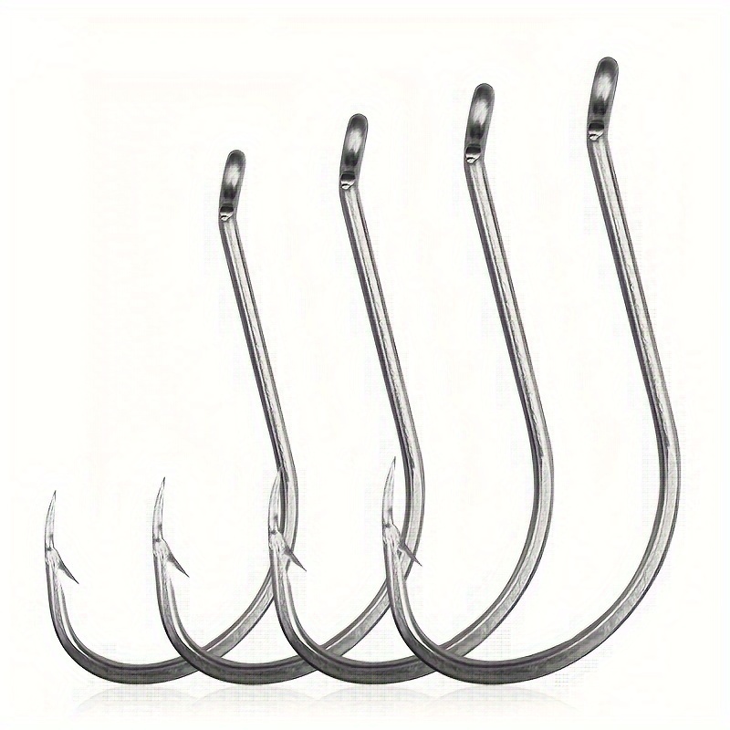 20pcs 10827 Live Bait Fishing Hooks Stainless Steel Saltwater Fish Hook 1/0- 12/0