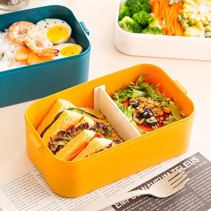 Microwave Lunch Box Japanese Wood Bento Box Portable 2 Layer
