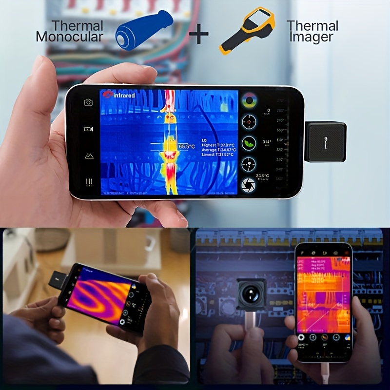 1pc Cámara Térmica Ios Teléfono Móvil Módulo Imagen Térmica - Temu