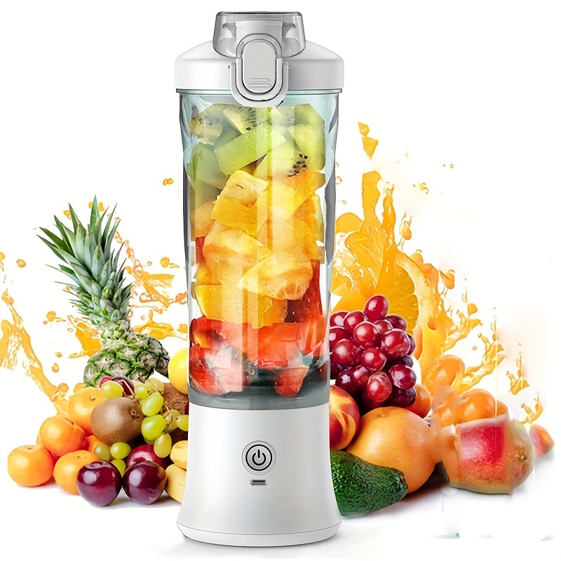 Portable Blender 600ML Electric Juicer Fruit Mixers 4000mAh USB  Rechargeable Smoothie Mini Blender Personal Juicer Colorful Cup