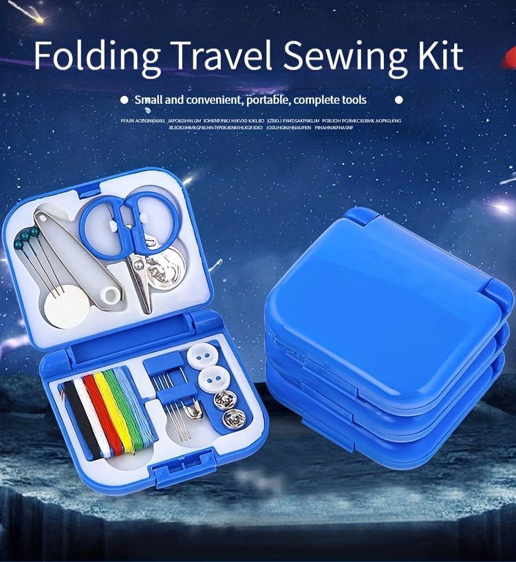 Mini Portable Sewing Kit Storage Box Travel Household Sewing - Temu