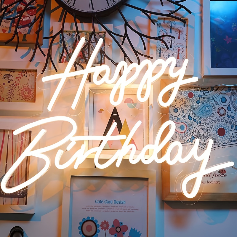 Neon Lights Wall Decoration, Neon First Birthday Sign