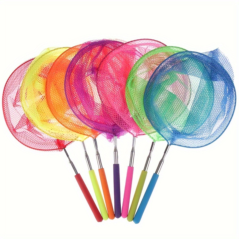 Kids Fishing Net Rainbow Telescopic Butterfly Net Insect Catching
