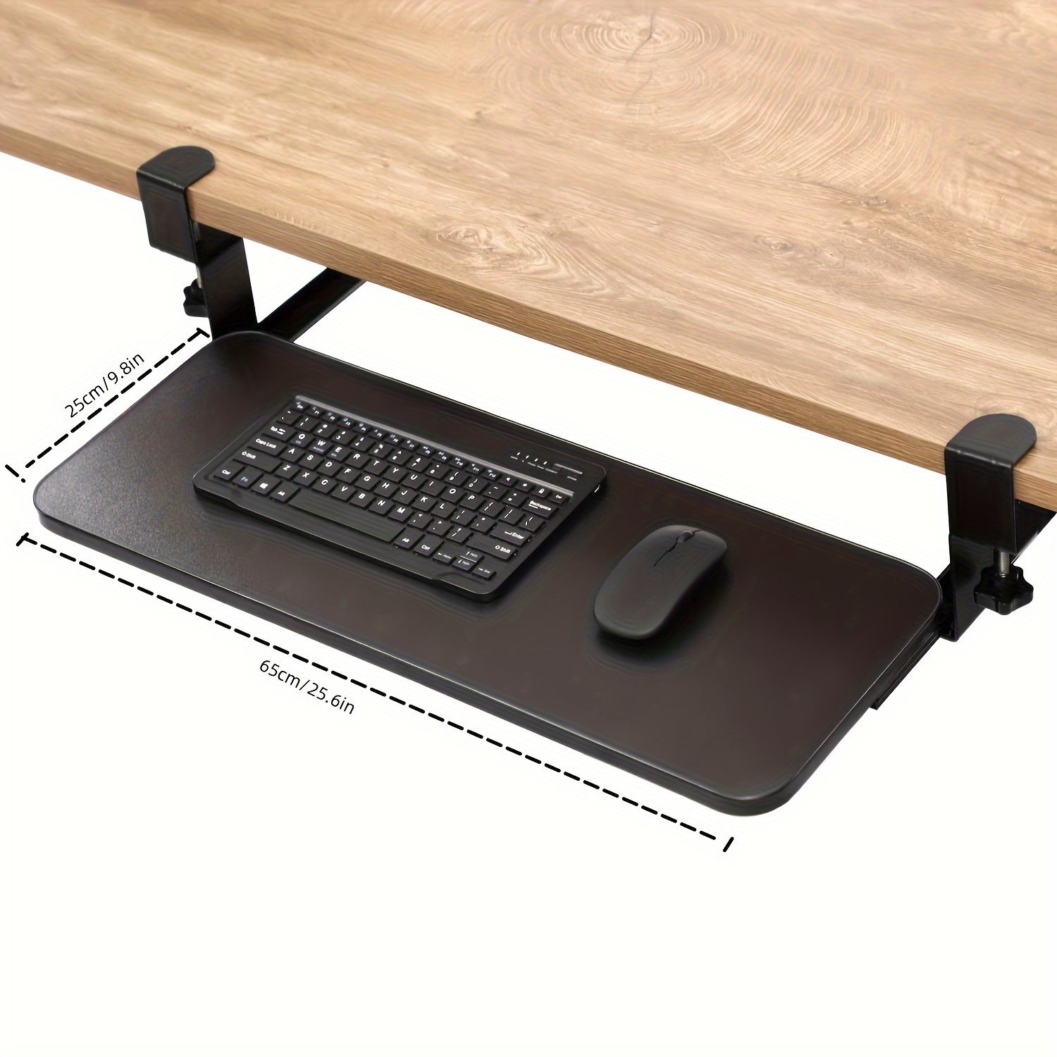 Ergonomic computer desk with deals keyboard tray