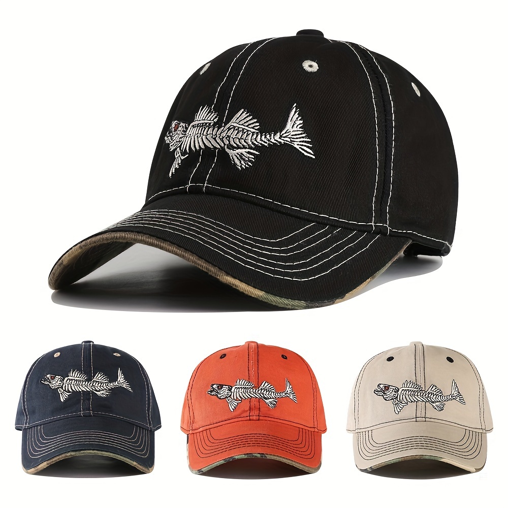 Classic Unisex Pike Hunter Fish Trucker Hat Adult Fishing Fisherman  Adjustable Baseball Cap Men Women Sun Protection