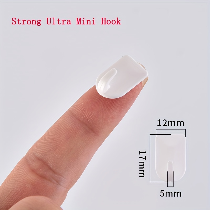 Multifunctional Small Round Plastic Hooks Strong Adhesive - Temu