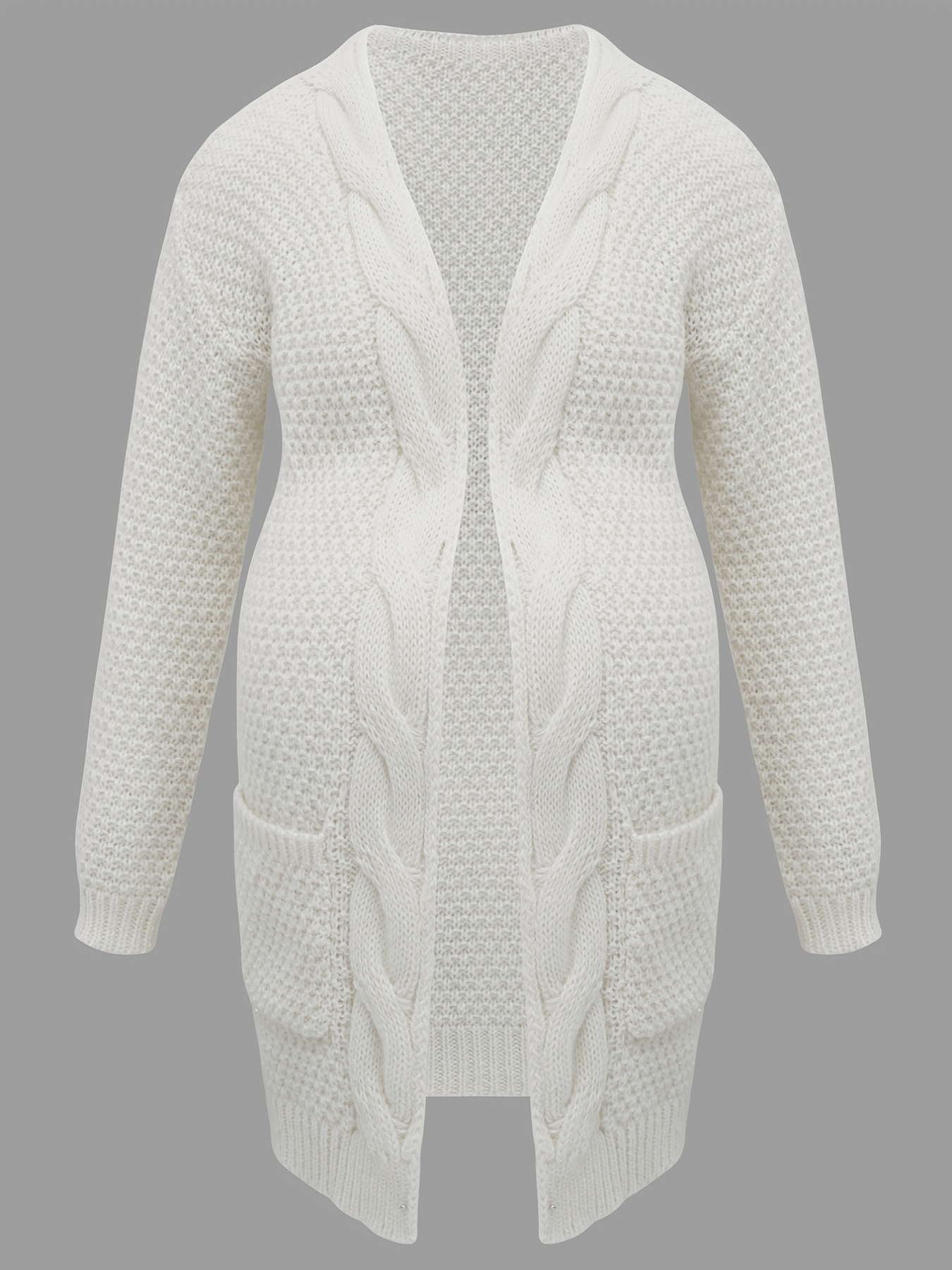 Maternity Knitted Sweater Top with Loose Pocket