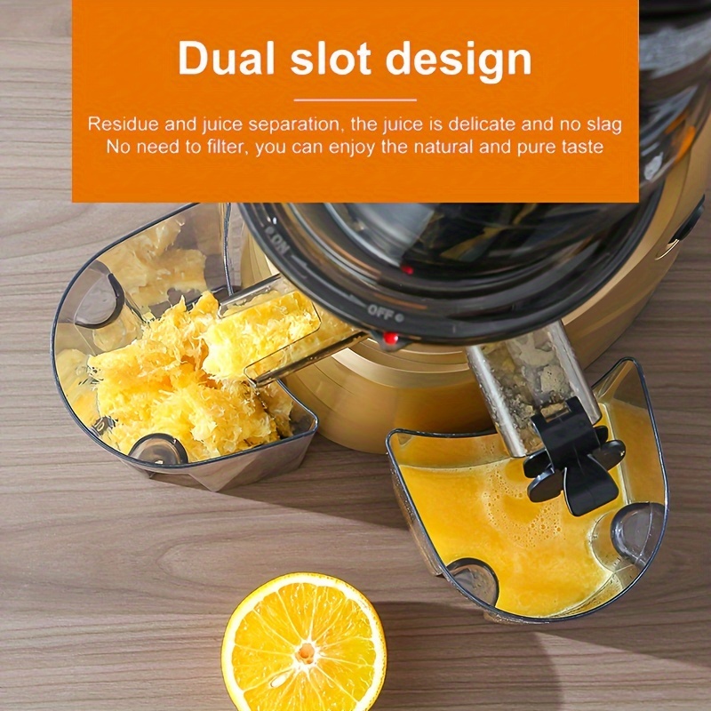 Us Plug Carrot Slow Juicer, Matte Black Juicer, Slow Juicer Cold Press With  Wide Feed Trough, Vegetable And Fruit, Home Juicer With Brush, Easy To  Clean, Thick Filter With Juice , Tofu