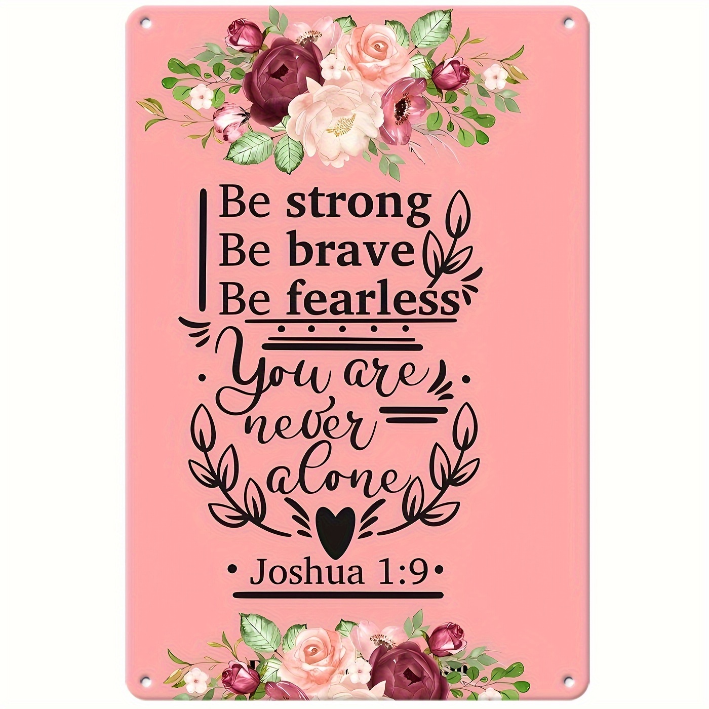 Be Strong Be Brave Be Fearless - Motivational Quotes - Orange | Poster