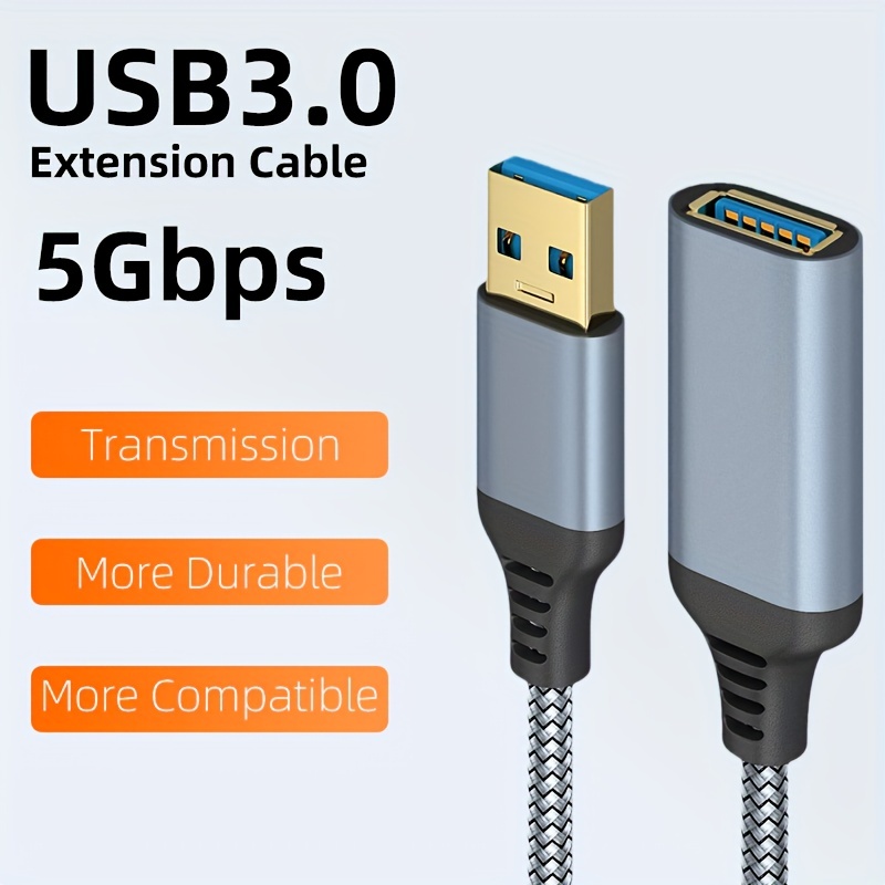 4 Ports Usb Hub Extension Cord Adapter 1 Usb A Extender - Temu