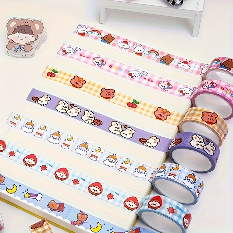 Yubbaex Washi Tape Set 7 Rotoli nastro adesivo colorato decorativo per  Forniture Artigianali Fai da te e Decorazioni : : Casa e cucina