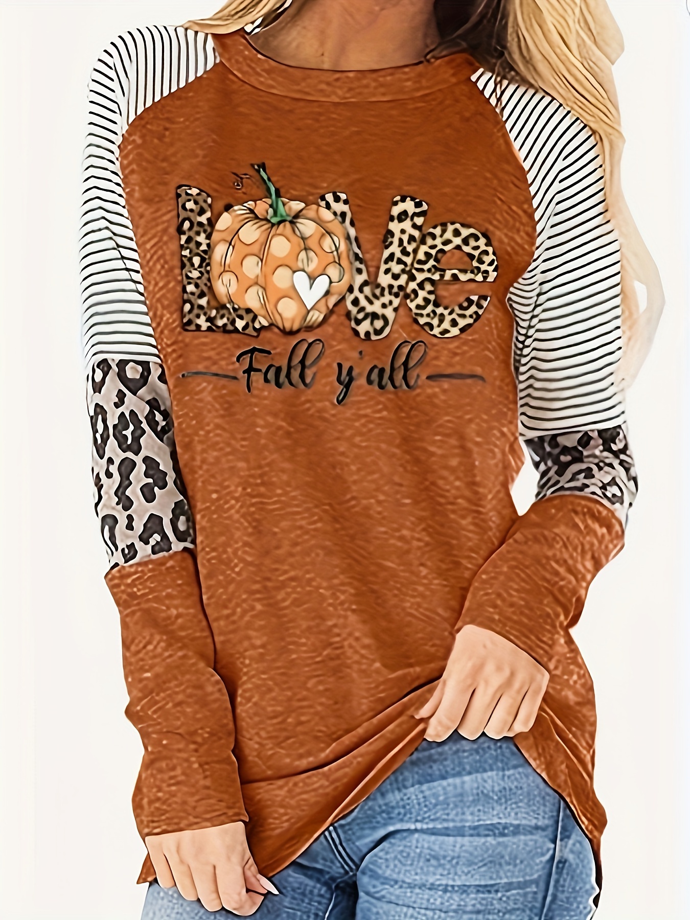 leopard pumpkin shirt