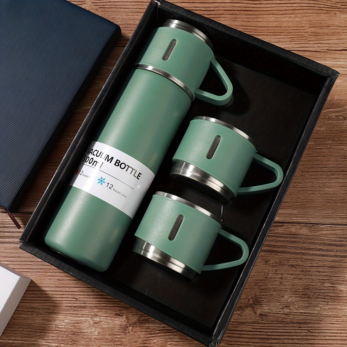 Vacuum Flask Set Stainless Steel Thermal Cup With Gift Box - Temu