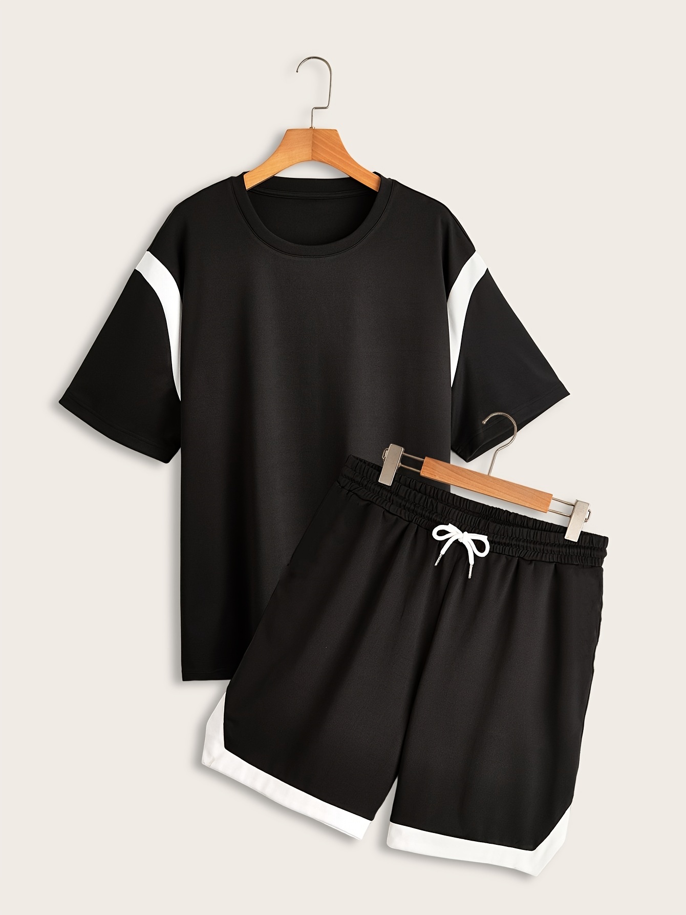 Mens Fashion Tracksuit Set Sports T-shirt Shorts Basketball Jersey Casual  Short Sleeve Men Clothing Oversized Tshirt Jogging Set