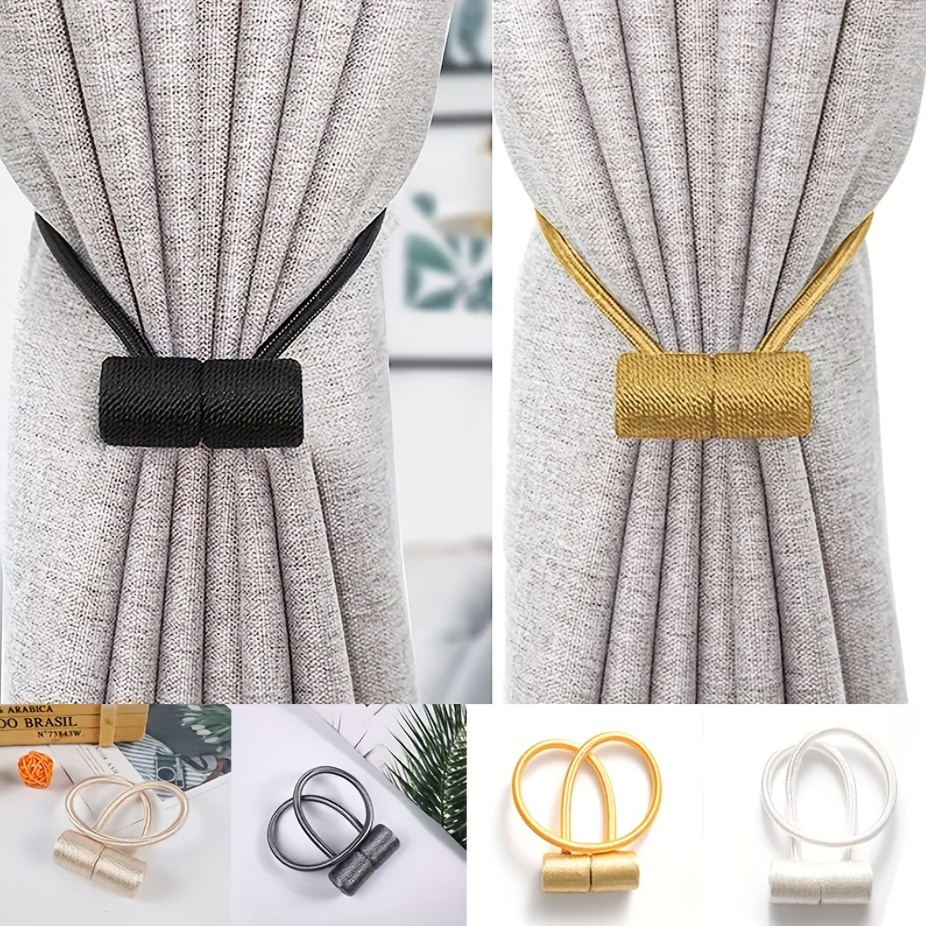 Ihclink Window Curtain Tiebacks Clips VS Strong Magnetic Tie Band