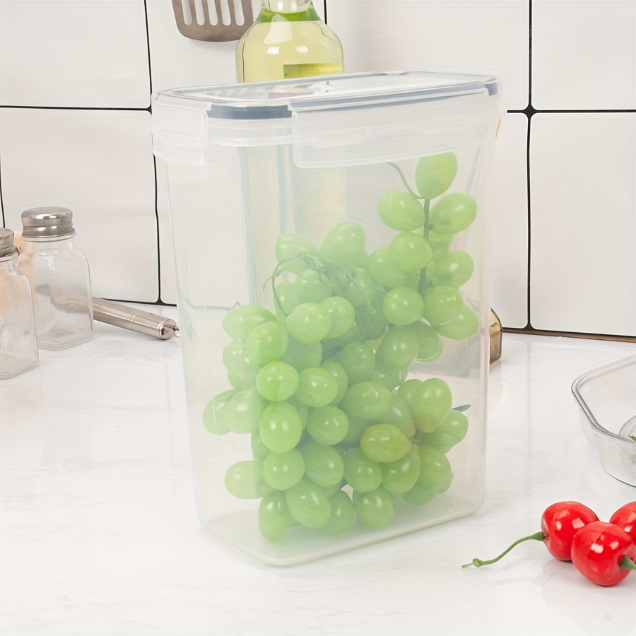 1pc PP Sealed Jar Transparent Plastic Storage Tank For Cereal Rice Pasta