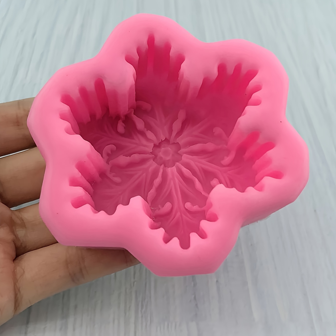 Christmas Snowflake Candle Silicone Mold Handmade Soap