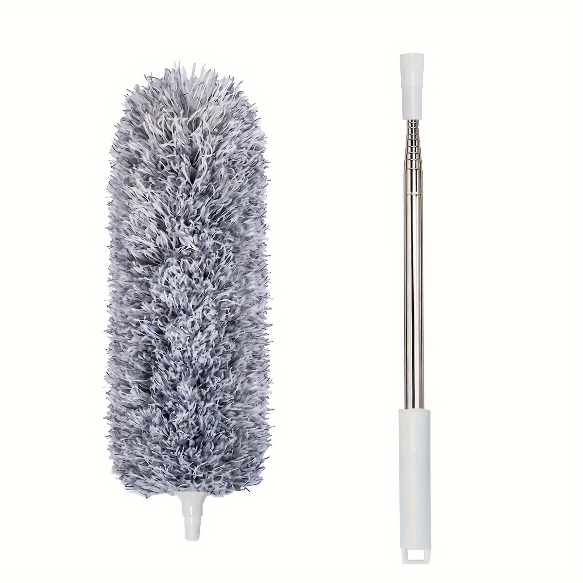  Dusters for Cleaning, Telescopic Extend Microfiber Duster  Dusting Brush for Desk Ceiling Fan, Cobwebs, Furniture, Cars Grey One Size  : Health & Household