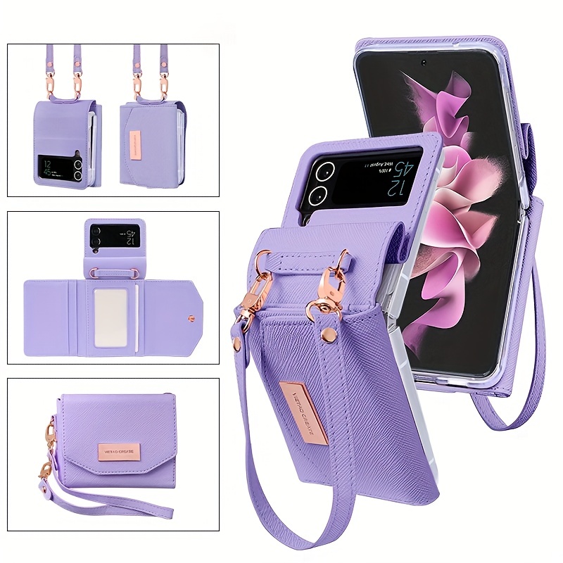 Luxury Case for Galaxy Z Flip 3, Fashion Women Case for Samsung Z Flip 3  with Strap, Bracelet Phone Case for Z Flip 3 5G, Cute Case for Girls with