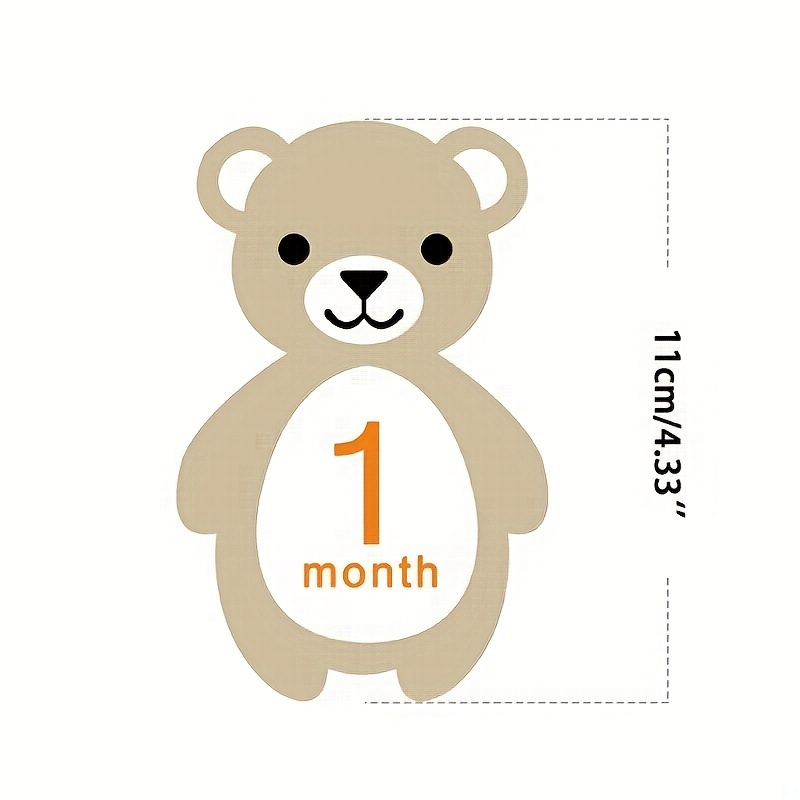 12Pcs Baby Milestone Cards Monthly Cards Newborn Photo Props for Baby  Growth