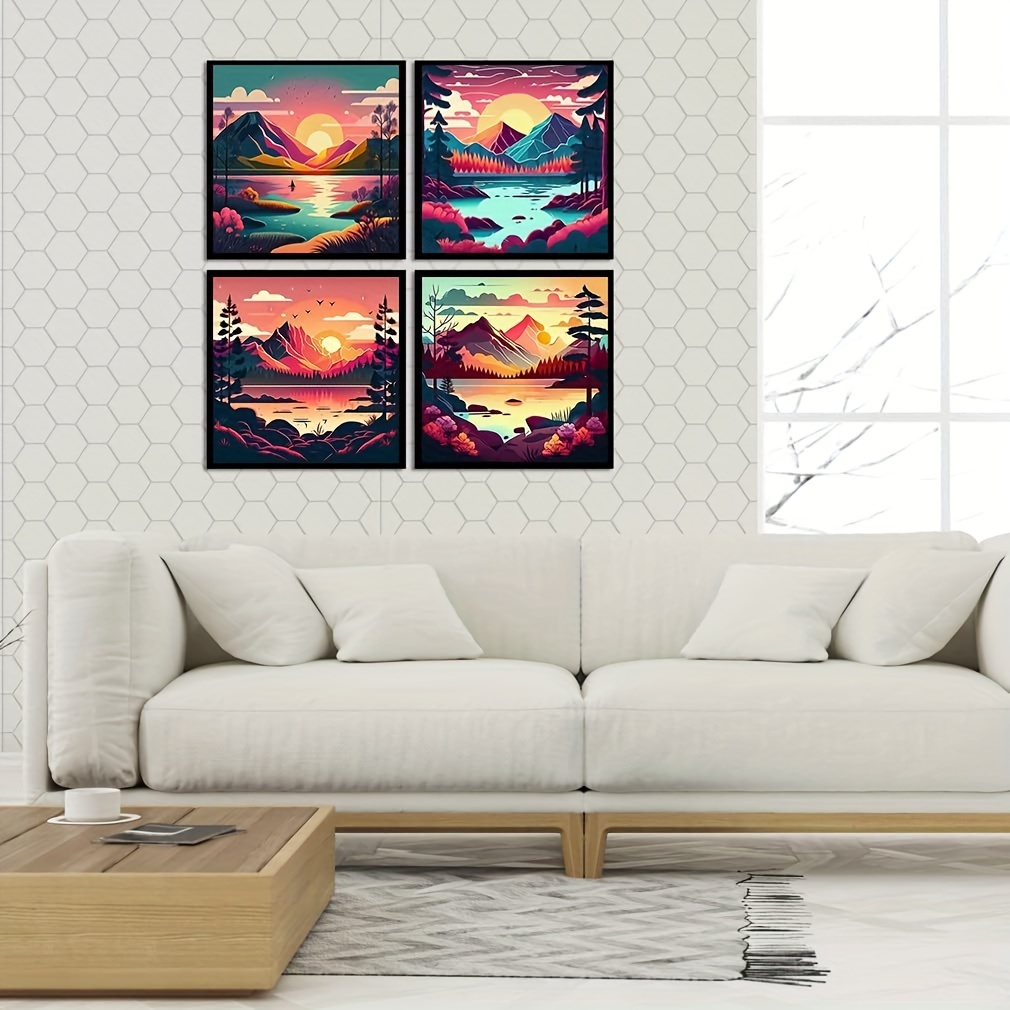 Beach Sunset Paint By Number For Adults Without Frame Diy - Temu