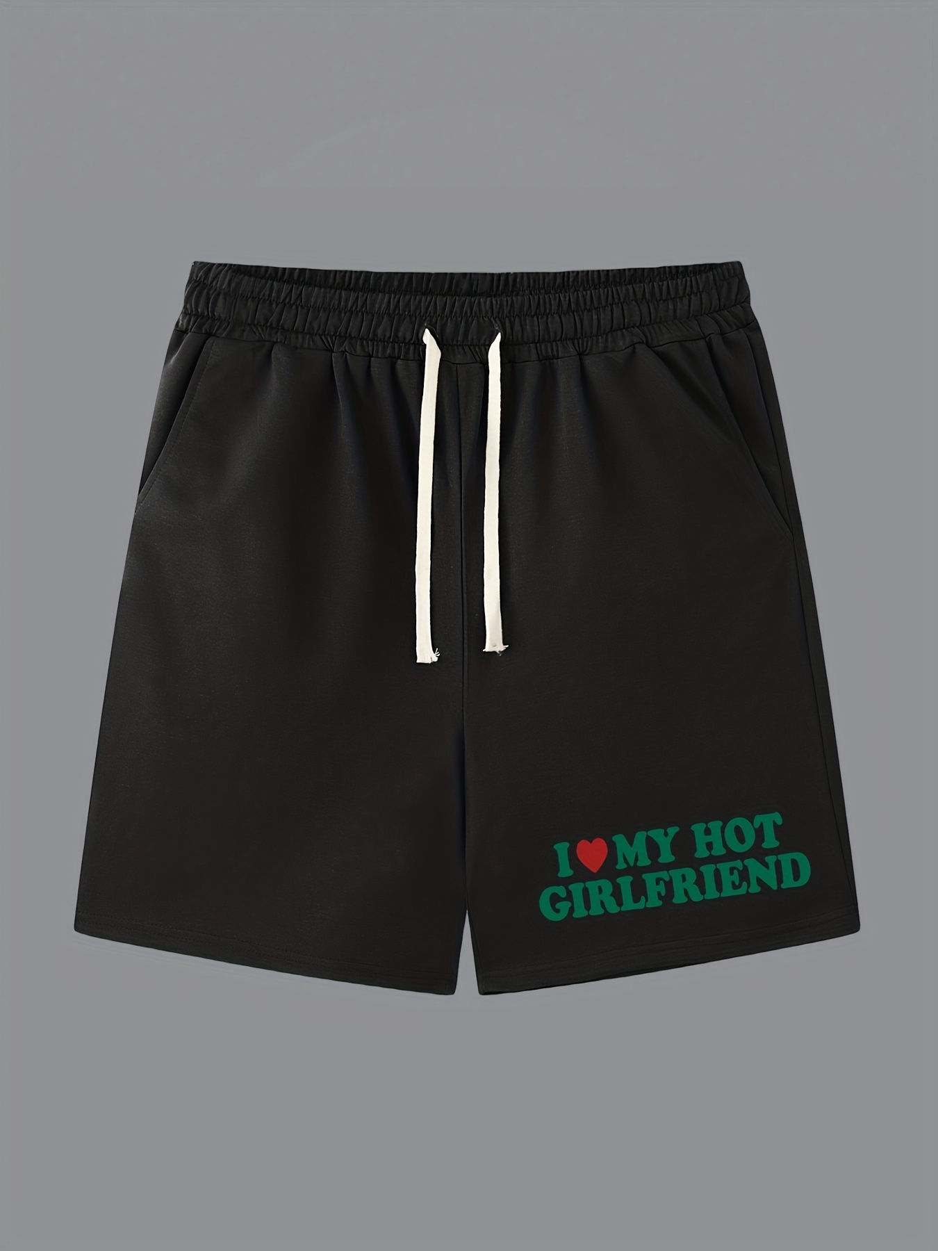 I Love My Girlfriend Shorts Summer New Mens - Temu