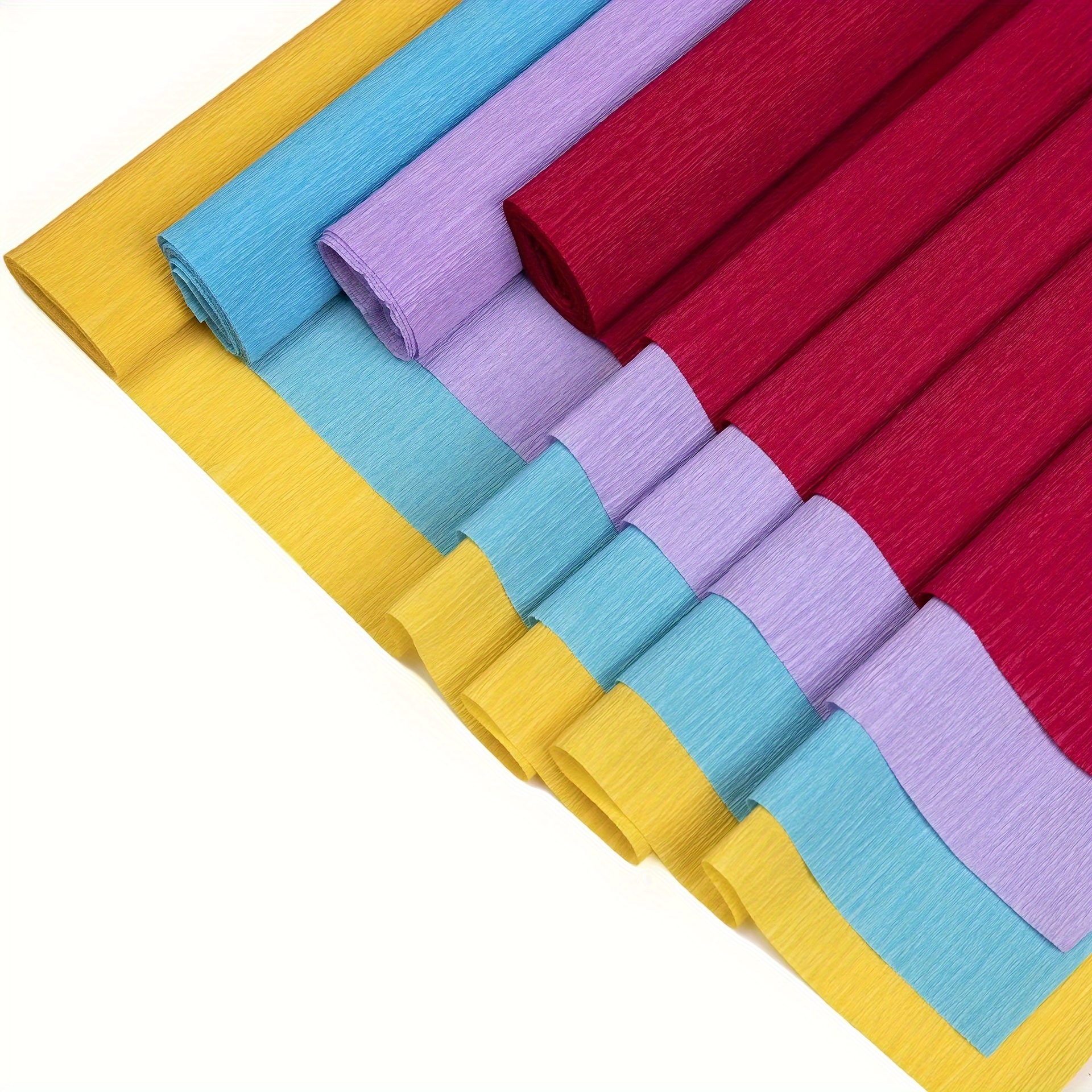 250x50cm Colorful Crepe Paper Roll In 14 Colors For Diy Paper Craft, Flower  Decoration, Gift Wrapping
