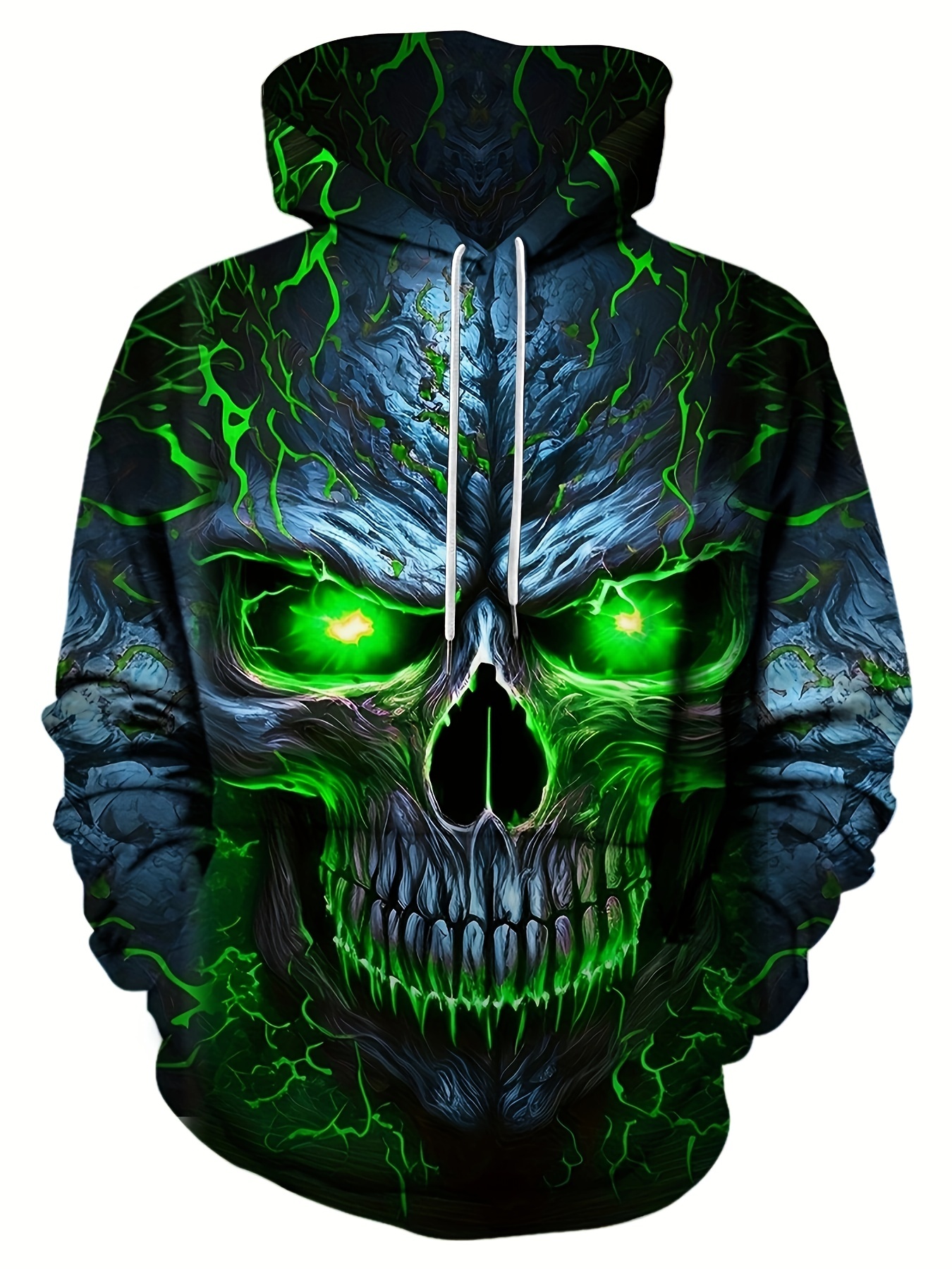 Skull Hooded Sweatshirt - Temu Canada