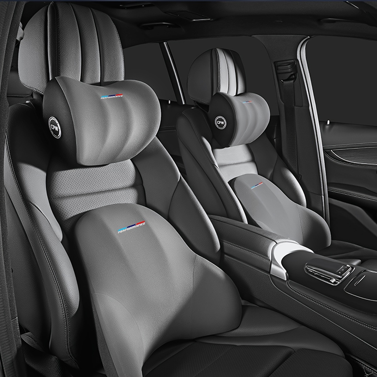 Leather Headrest Car Neck Pillow Memory Foam Ergonomic Design for all –  Arcoche