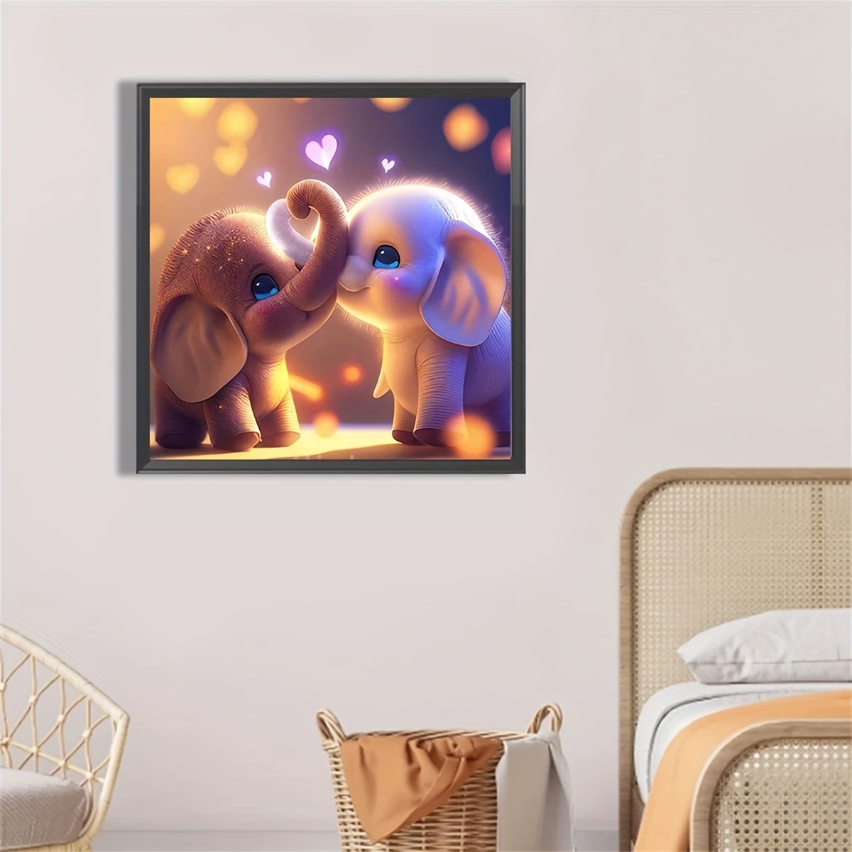 1pc 5d Full Diamond Beast Shaped Painting With 3d Effect For Living Room,  Study, Bedroom Decoration. Poster Does Not Include Frame - Size: 30*40 Cm.  Diy Art Family Fun Game Handmade Point