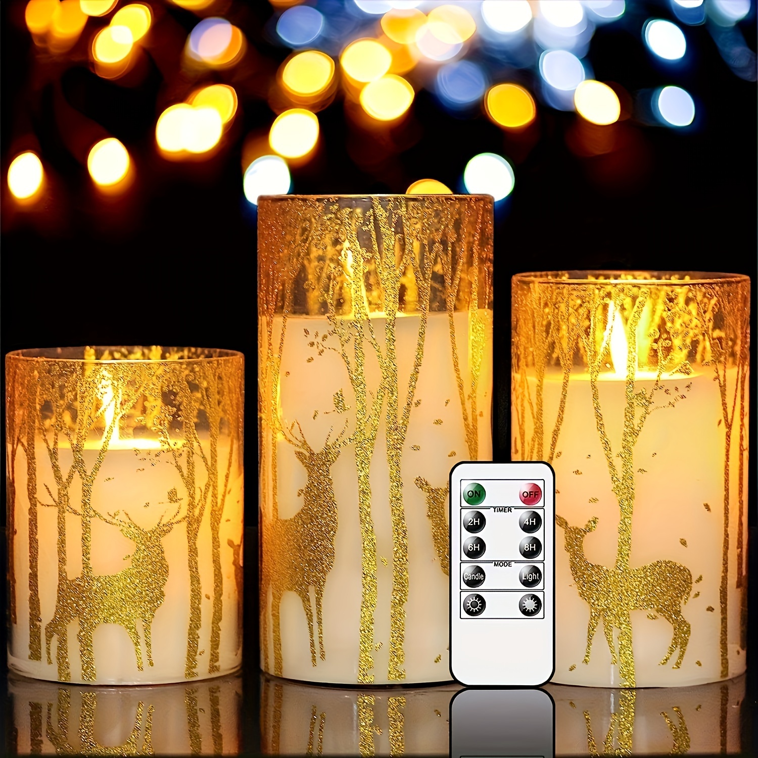 Plastic Flameless Electric Lantern Lamp Christmas Flickering - Temu