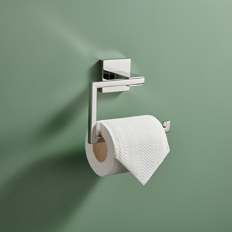 Black Toilet Paper Holder Wall Mount, Matte Black Bathroom Toilet Paper  Holder For Sus 304 Stainless Steel, Double Post Pivoting Toilet Paper Roll  Holder For Bathroom Rv - Temu