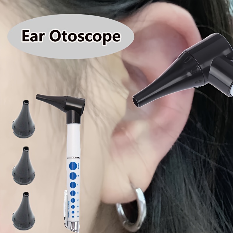 Otoscope médical Otoscope auriculaire médical Stylo ophtalmoscope Lumière d'oreille  médicale Loupe d'oreille Nettoyeur d'oreille 