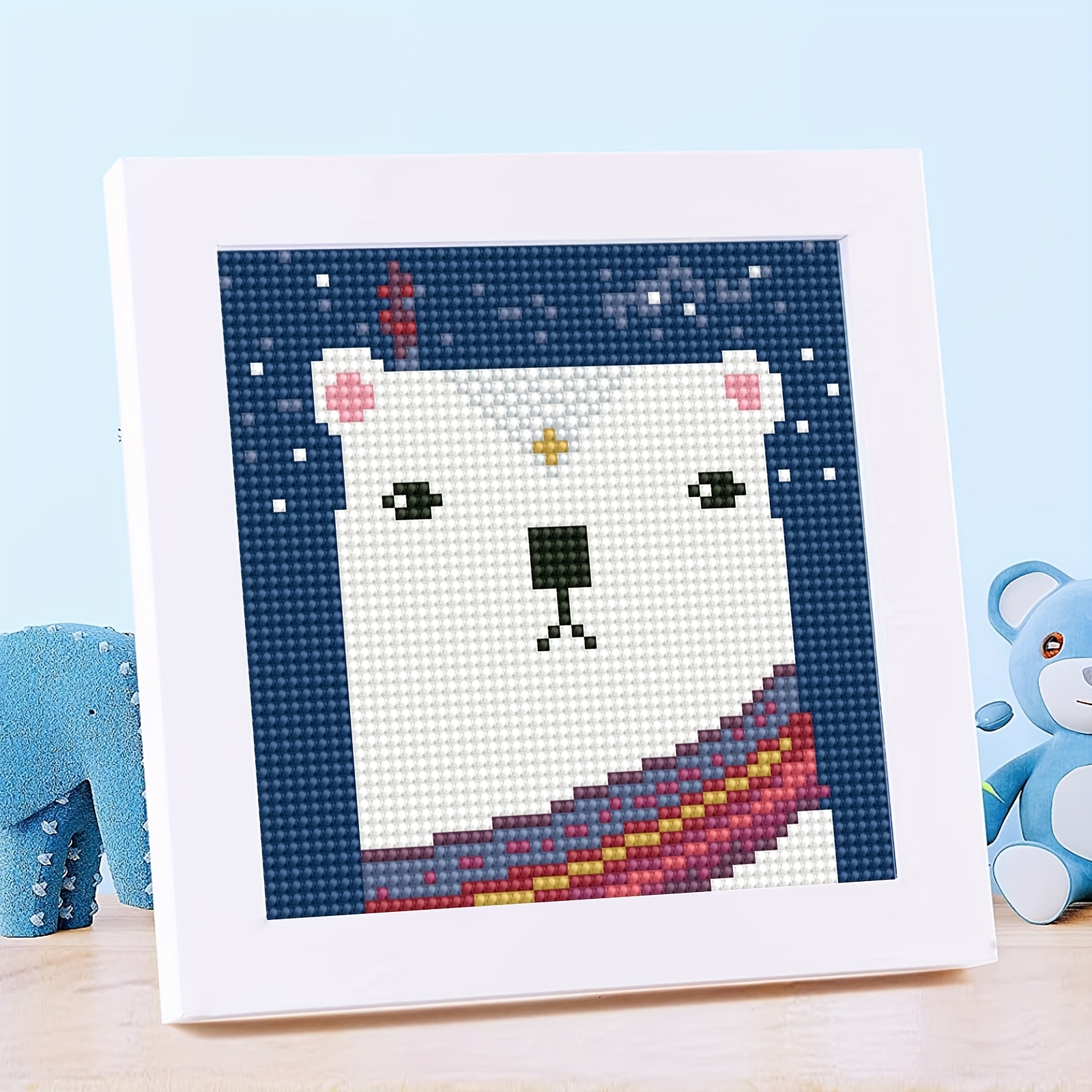 5d Diy Diamond Painting Kits For Adults Kids Polar Bear - Temu