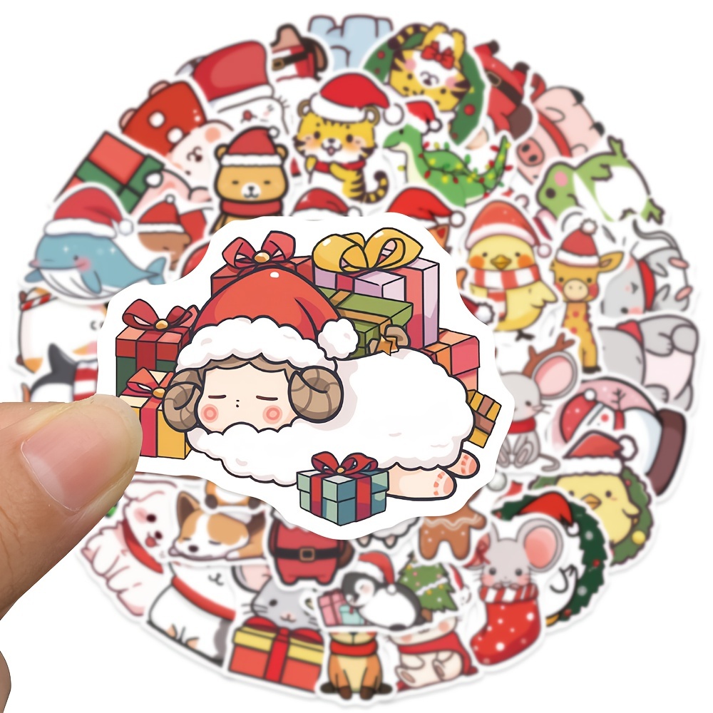 Christmas Santa Claus Graffiti Decoration Stickers For - Temu