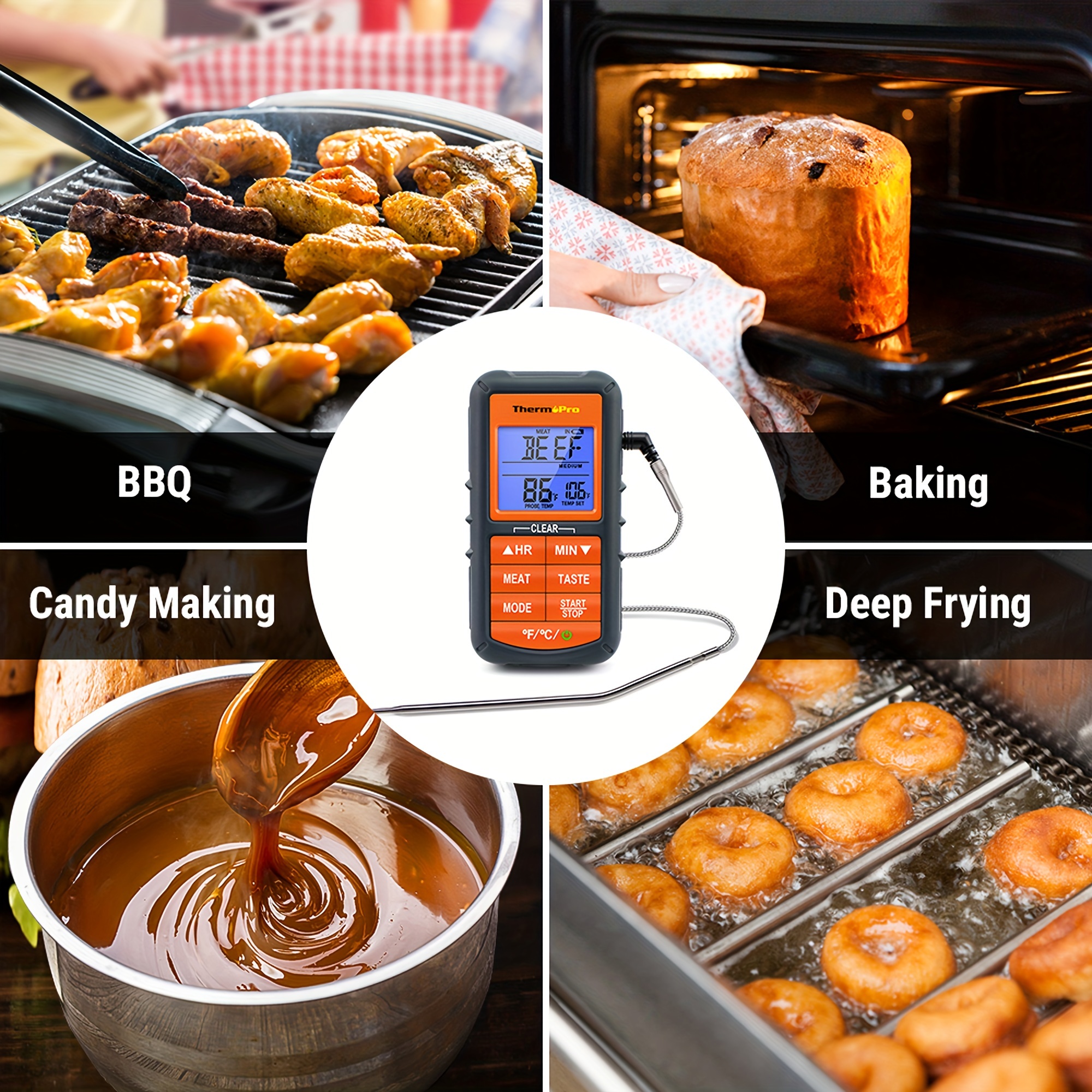 Meat Thermometer Digital Meat Thermometer With - Temu