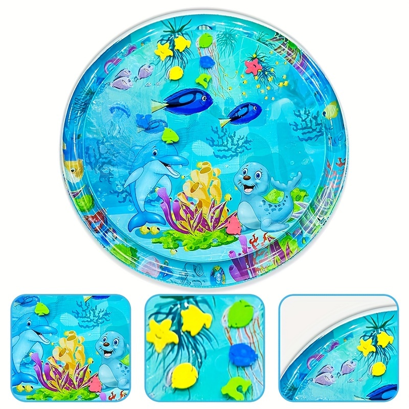 Large Inflatable Water Mat Cartoon Crawling Mat Water Game Pad